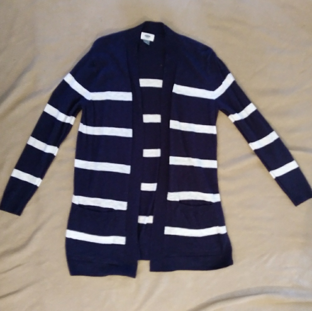 Knit open front sweater